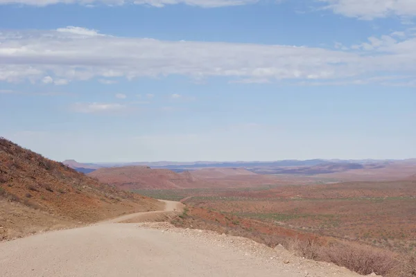 Route Désertique Vide Namibie Afrique — Photo