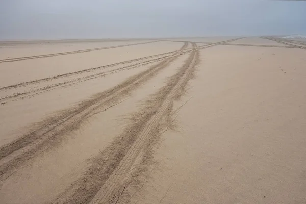 Carretera Del Desierto Cerca Del Océano Atlántico Namibia — Foto de Stock
