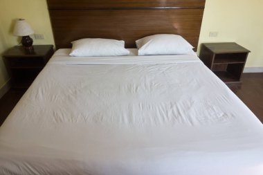 Yataklı otel odası. 