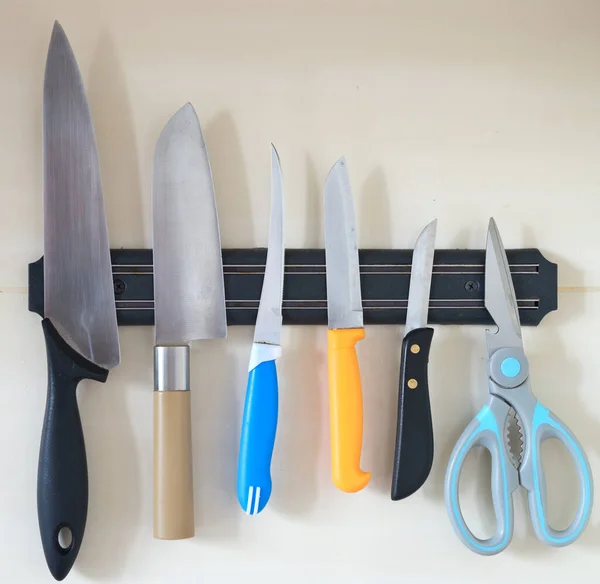 Knifes Scissors Magnet — Stock Photo, Image