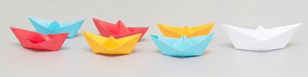 Imge Concetto Leadership Origami — Foto Stock