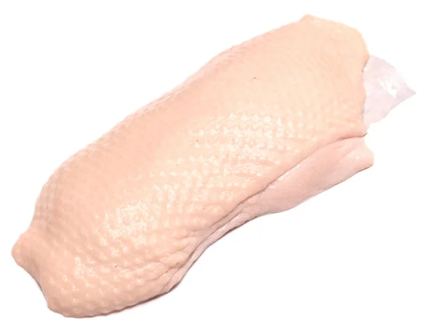 白地に隔離された生鴨肉 — ストック写真