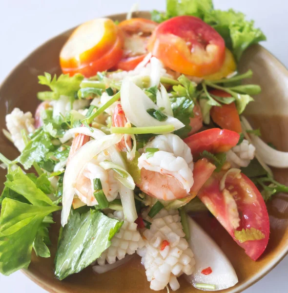 Thai Noodle Glass Salad Seafood — Stock Photo, Image
