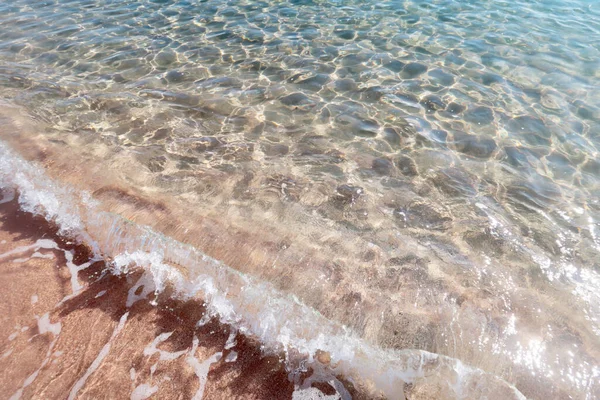 Красива Морська Хвиля Піщаному Пляжі — стокове фото
