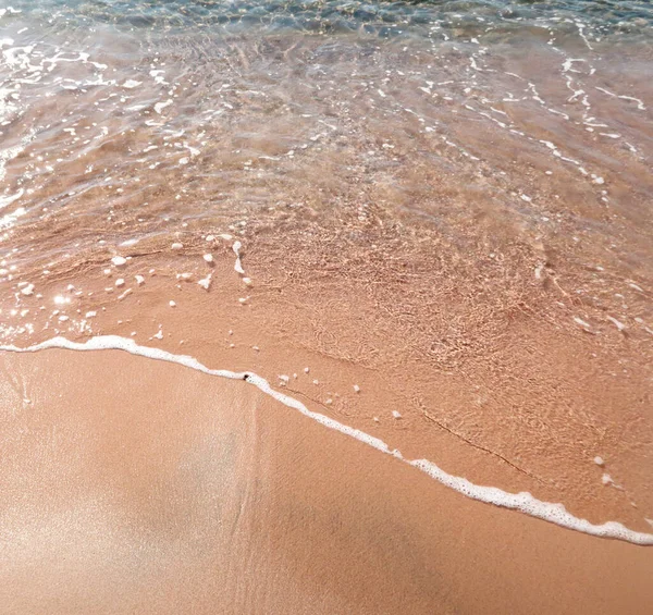 Soft Wave Sandy Beach — Stock Photo, Image