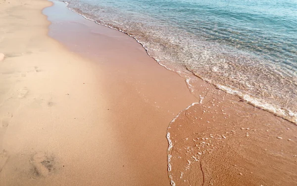 Beautiful Sea Wave Sandy Beach — Stock Photo, Image