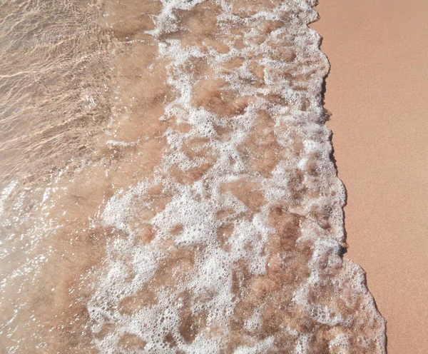 Mořská Vlna Písečné Pláži — Stock fotografie