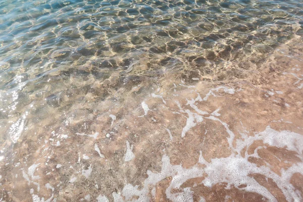 Onda Mar Praia Arenosa — Fotografia de Stock