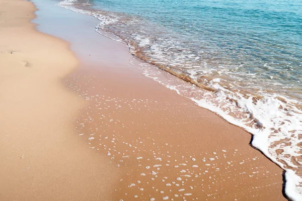 Homokos Strand Tengervíz — Stock Fotó