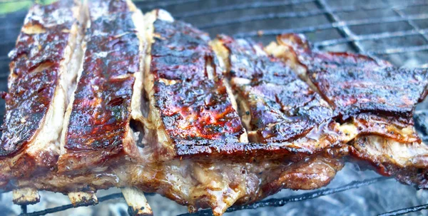 Grilled Ribs Ready Eat — Stock Photo, Image