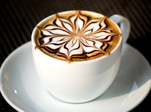 Cup Cappuccino Coffee — Stock Photo, Image
