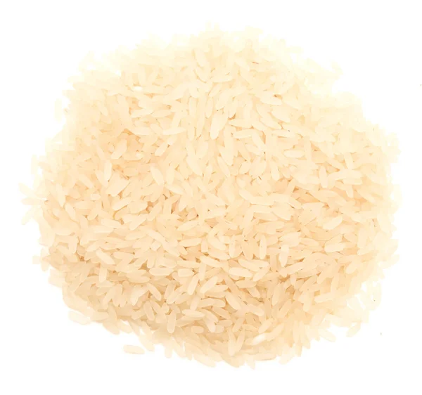 Raw Rice Isolated White Background — Stock Photo, Image