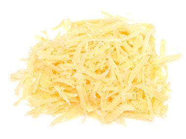 rendelenmiş peynir beyaz arkaplanda izole