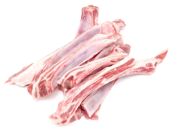 Lamb Ribs Isolated White Background — Stock Photo, Image