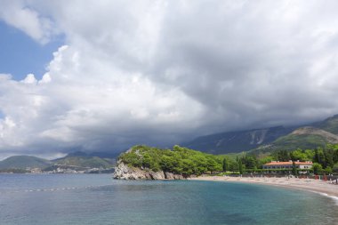 Beach Milocer, Budva Riviera, Karadağ