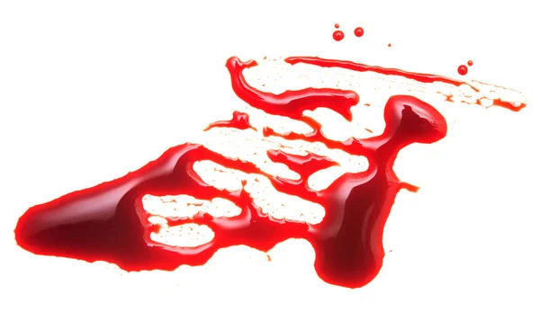 Krev Izolované Bílém Pozadí — Stock fotografie