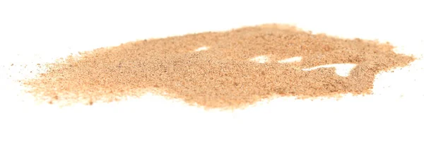 Куча Песка Изолированы Белом Фоне — стоковое фото
