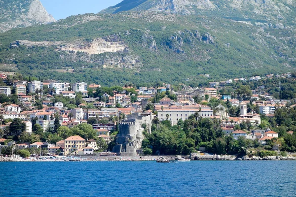 Widok Herceg Novi Morza Czarnogóra — Zdjęcie stockowe