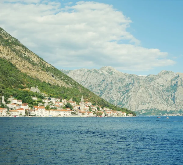 Ciudad Montaña Perast Montenegro — Foto de Stock
