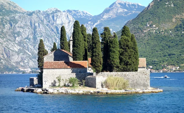 Isla San Jorge Perast Montenegro — Foto de Stock