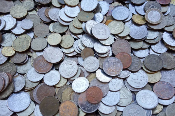 Груда Мировых Монет — стоковое фото