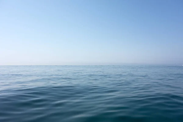 Ochtendzee Blauwe Lucht — Stockfoto