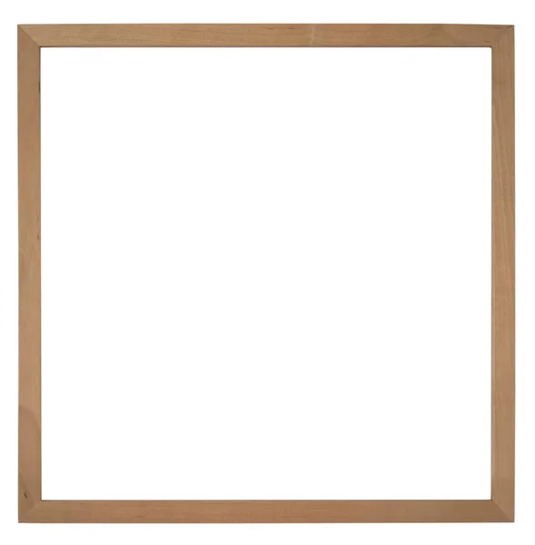 Wooden Frame Isolated White Background — Stock Photo, Image