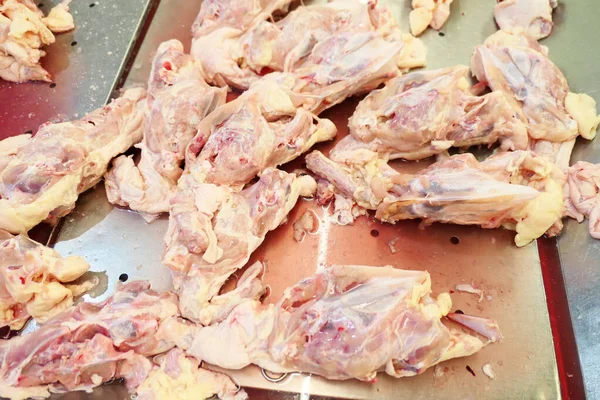 Pile Raw Chicken Carcasses — Stock Photo, Image