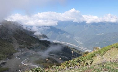 Güzel dağ manzarası, Sochi, Rusya