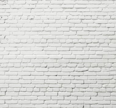 Arkaplan olarak beyaz tuğla duvar