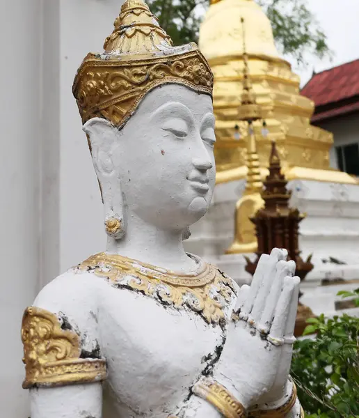 Thaise Religieuze Stenen Sculptuur — Stockfoto