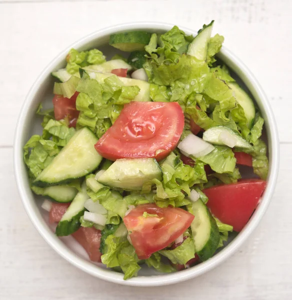 Vista Superior Salada Legumes — Fotografia de Stock