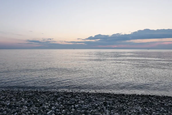 美丽的日出在海面上 清晨的海景 — 图库照片