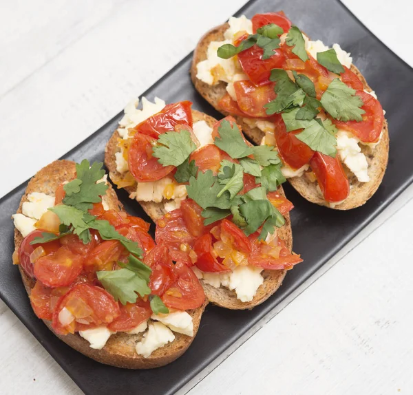 이탈리아어 Bruschetta — 스톡 사진