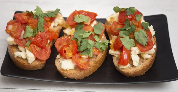 이탈리아어 Bruschetta — 스톡 사진