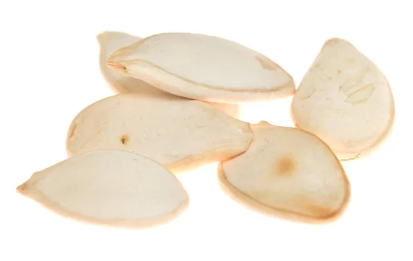 Pumpkin Seeds Isolated White Background — Stock Photo, Image