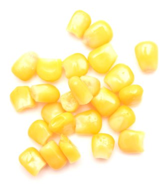 beyaz arkaplanda izole mısır