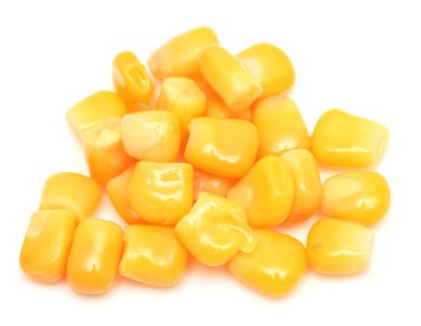 beyaz arkaplanda izole mısır