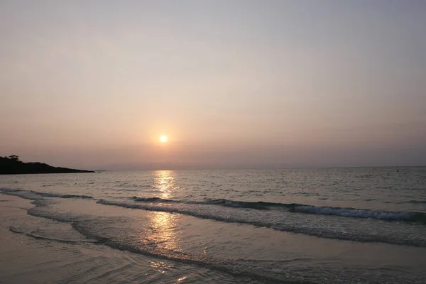 Sonnenuntergang Über Dem Meer — Stockfoto