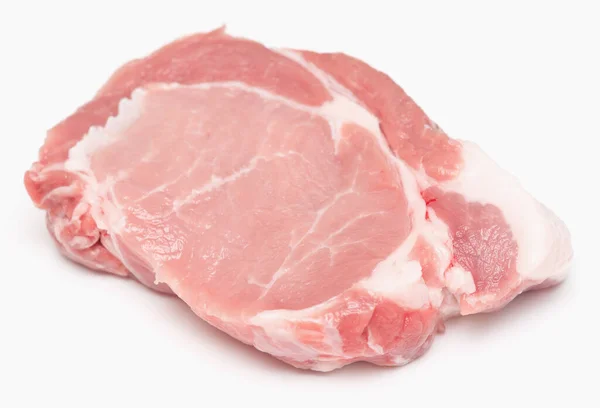 Piece Pork Meat Isolated White Background — Stock Photo, Image