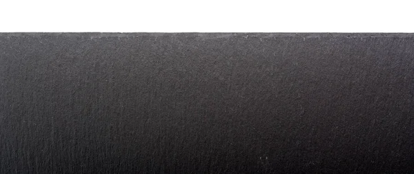 Zwarte Leisteen Geïsoleerd Witte Achtergrond — Stockfoto