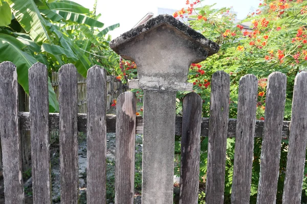 Close Shot Wooden Fence — Stock Photo, Image