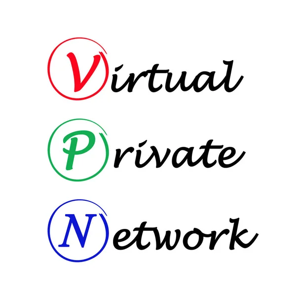 Виртуальная Частная Сеть Vpn — стоковое фото