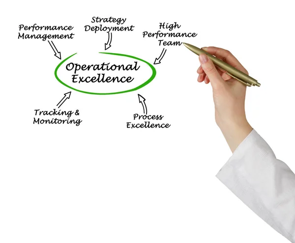 Onderdelen Van Operational Excellence — Stockfoto