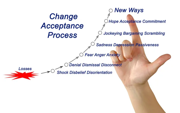 Components Change Acceptance Cycle — Stock Photo, Image