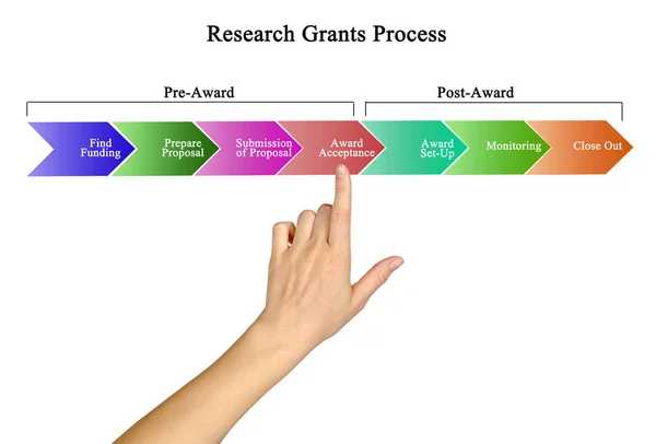 Componentes Del Proceso Becas Investigación —  Fotos de Stock