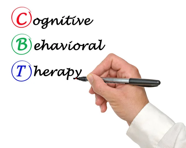 Componentes Terapia Cognitiva Conductual — Foto de Stock