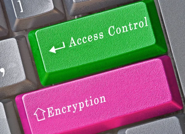 Keyboard Key Access Control Encryption — Stock Photo, Image