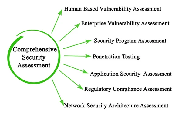 Componentes Evaluación Exhaustiva Seguridad — Foto de Stock