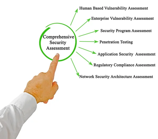 Presentación Una Evaluación Integral Seguridad — Foto de Stock